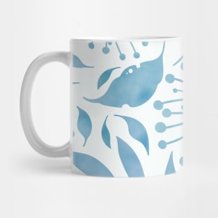 blue foliage Mug